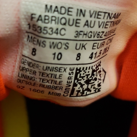 Converse With Lunarlon Sneakers SZ 8 - Picture 16 of 16